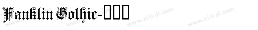 Fanklin Gothic字体转换